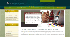 Desktop Screenshot of cparequirements.com